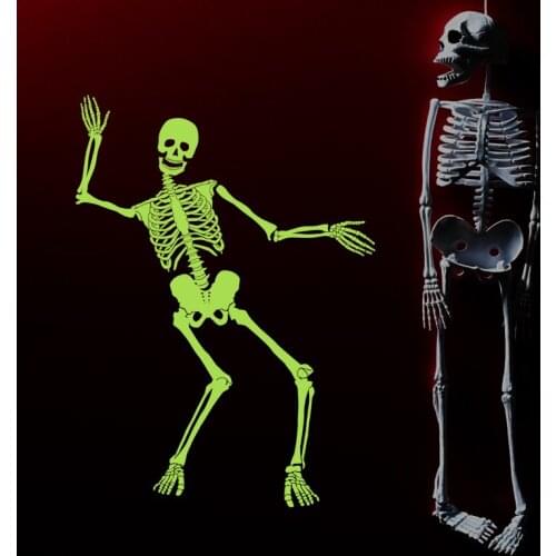 Large Luminous Halloween Skull Wall Stickers Fluorescent Room Decor Removable Vinyl Posters Home Decoration Glow in the Dark