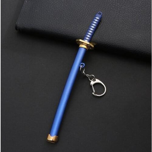 R2LE Anime Keychain Sword Metal Key Ring Scabbard Keyring Katana Buckle Key Chain Unisex Jewelry Gifts