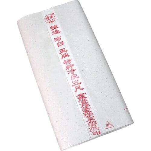 50*100cm Raw Xuan Paper 50*100cm High Grade Seal Script Calligraphy Xuan Paper Ink Landscape Flower Bird Painting Rice Paper