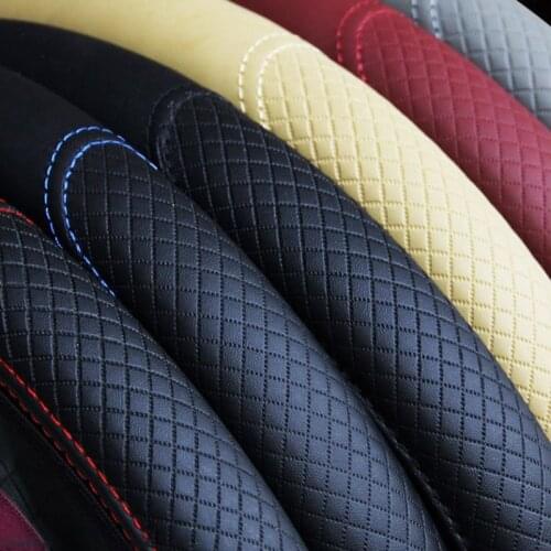 Car Steering Wheel Cover Breathable Sandwich Fabric Steering Wheel Protector Car Styling Covers Car Interior Accessories
