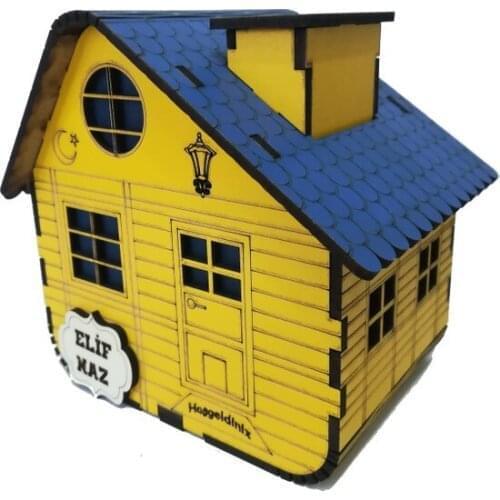 Custom Wood Dağevi Piggy Bank Tipbox decorative objects Декоративные элементы Objetos decorativos