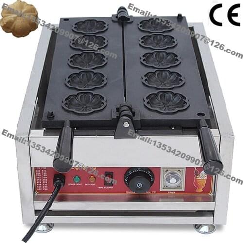5pcs Commercial Use Non-stick 110v 220v Electric Cherry Blossom Flower Waffle Maker Iron Baker Machine