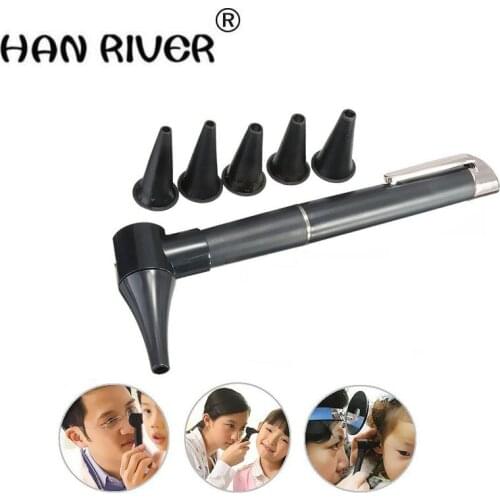 HANRIVER Otoscope easy install otology medical ear endoscope diagnosis flashlight pen torch check the mirror