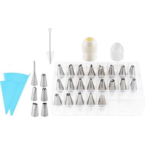 Icing Piping Pastry Nozzle Tips Baking Tools Cream Cake Decorating Set Stainless Steel Nozzles Cupcake Tool