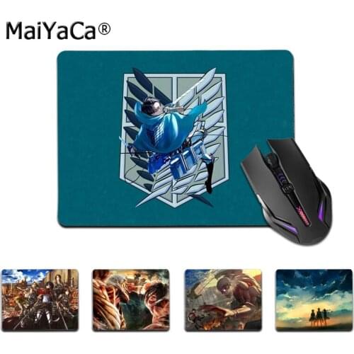 MaiYaCa Top Quality Attack on Titan Gamer Speed Mice Retail Small Rubber Mousepad Top Selling Wholesale Gaming Pad mouse