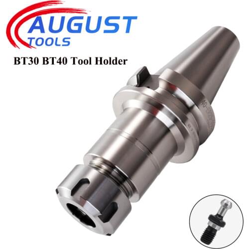 BT ER Center Spindle Tool Holder BT30 BT40 ER16 ER20 ER25 ER32 Knife Shank For CNC Machining Precision 0.003 With Pull Studs
