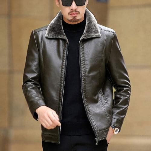 Men Spring Autumn New Causal Vintage Leather Jacket Coat Men Outfit Design Motor Biker PU Leather Jacket Men Warm Outwear Q85