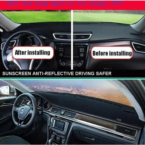2021 New High Quality for Dodge JCUV Car Dashboard Cover Non Slip Dash Mat Sun Shade Carpet Pad Black Accessories