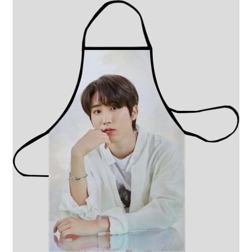 New Arrival Stray Kids Han Apron Kitchen Aprons For Women Oxford Fabric Cleaning Pinafore Home Cooking Accessories Apron