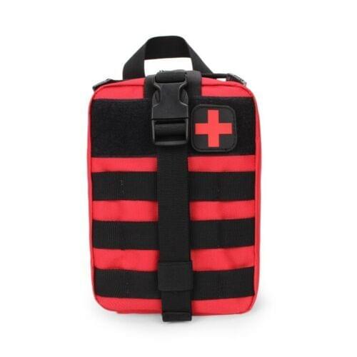 New Tactical First Aid Kit Survival Molle Rip-Away EMT Pouch Bag Medical Red Travel Camping Sport Medical Emergency Bag