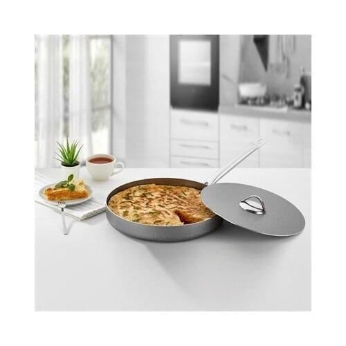 Papilla Fred Granite 32 Cm. Black sea Fish Pan