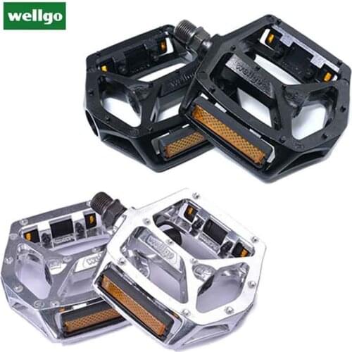 Wellgo B249 Mountain Bike Pedals Ultralight Aluminum Alloy DU Bearing Bicycle Pedal Genuine Lightweight Bike Parts Accessories