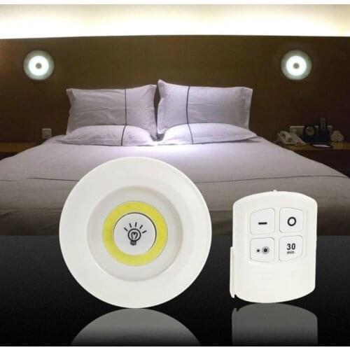 Remote Control Dimmable LED Under Cabinet Lights Battery Operated LED Closet Lights COB night lamp For Wardrobe kitchen lighting