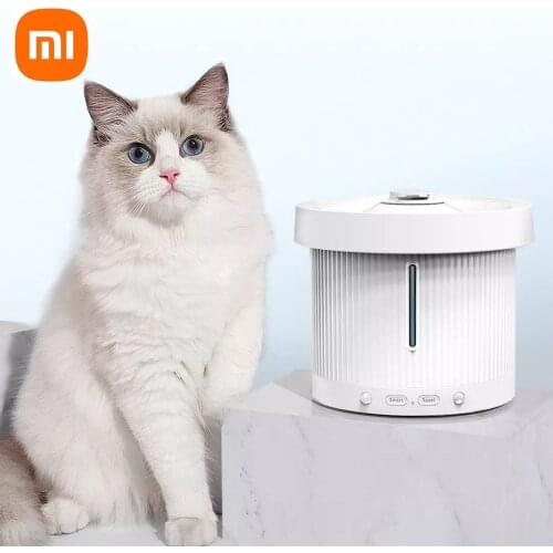 Xiaomi Mijia Cat Pet Water Dispenser Water Purifier 1.88L 5 Layer Filter 360 Degree Open Drinking Tray Animal Drinking Fountain