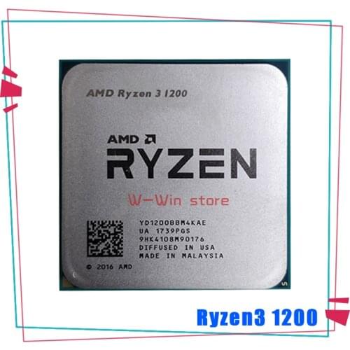 AMD Ryzen 3 1200 R3 1200 3.1 GHz Quad-Core Quad-Thread CPU Processor YD1200BBM4KAE Socket AM4 NO FAN
