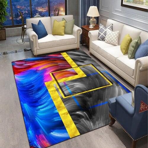 Nordic Luxury 3D Printing Carpets for Living Room bedroom decorate Large Carpet Girls Room Antislip Mat Modern Thicken Home Rugs