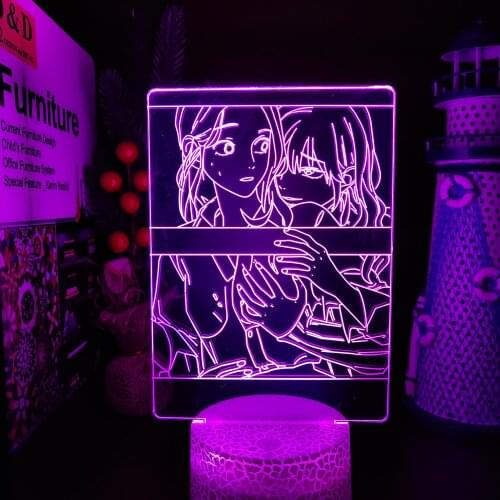 Sadistic Beauty Anime Led Light Acrylic Led Night Light RGB Lava Lamp Kids Bedroom Decor Nightlight Manga Gift Child Table Lamp