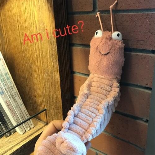 Sheldon Shrimp Plush Toys Stuffed Doll for Kids Cartoon Animal Scales Birthday Gift Lovely Child Gifts 22cm for Baby Kawaii Toy
