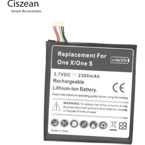 Ciszean 2300mAh BJ83100 Replacement Li-Polymer Battery For HTC One X G23 One S S720e Z520e Z520d S728e Z560e