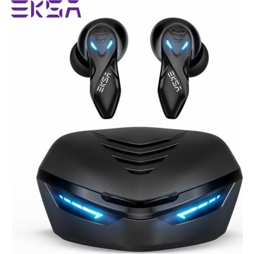 EKSA GT1 TWS Wireless Gaming Headset with Mic 38ms Low Latency Bluetooth 5.0 Wireless Gaming Earbuds Earphone Voice Assistant