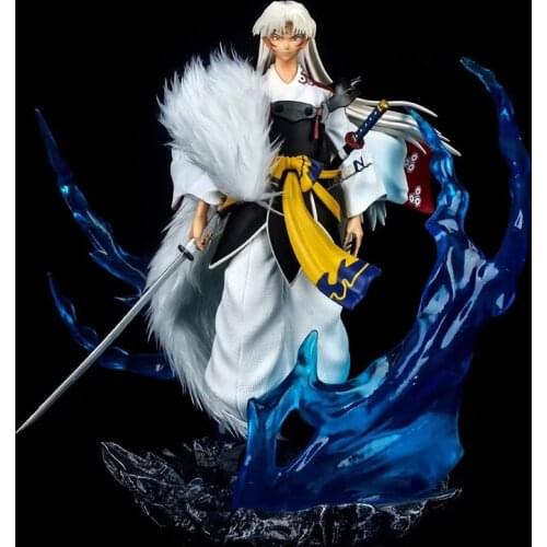 Japan Anime Inuyasha Sesshoumaru GK PVC Action Figure 31CM Japanese Collection Anime Figure Statue Model Toys Doll Gift