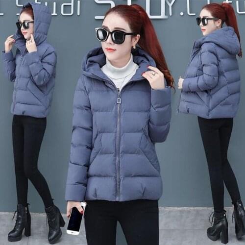 2019 winter coat women Parka Casual Hooded Horn Buckle Slim Oversize Female Jacket Overcoat Warm Parkas manteau femme GH101702