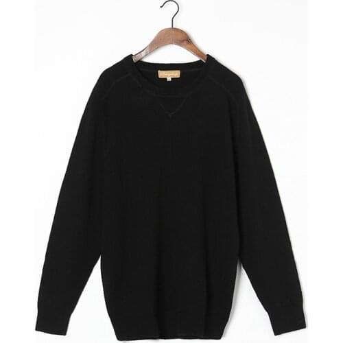 100%Cashmere Sweater Men Natural Fabric Extra Soft High Quality Winter Thick Warm Black Pullover O-neck Pure Cashmere Sweaters