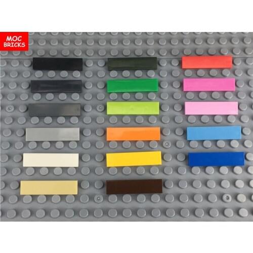 100pcs/lot DIY Custom Tiles 1X4 fit with 2431 Educational building blocks Figure Dolls toys for children Xmas gifts