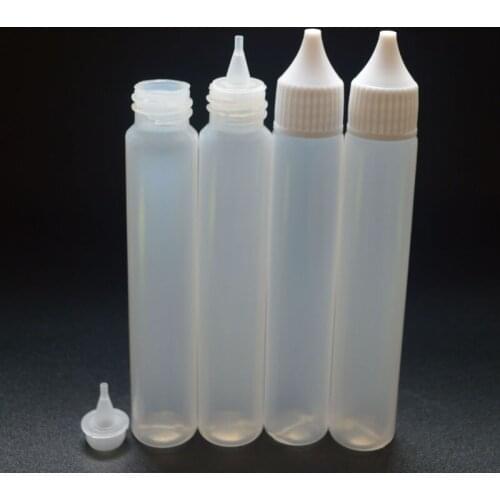 15Pcs Pen Shape Long Slim Dropper Plastic Bottle With Ecig Liquid Bottle 30ML Empty Bottle