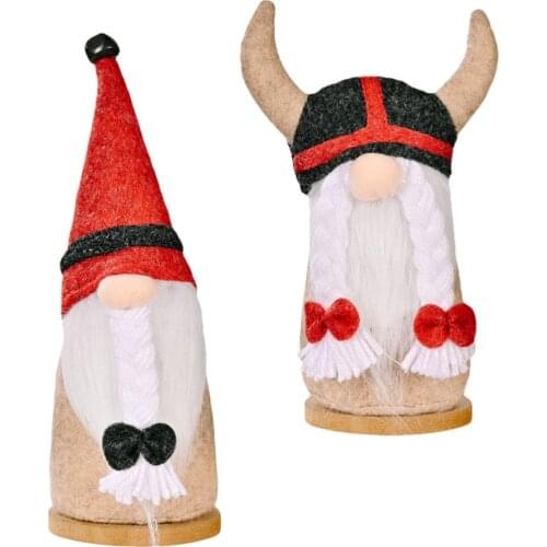 2Pcs Festival Gnome Doll Adornments Cartoon Doll Gifts Household Decoration