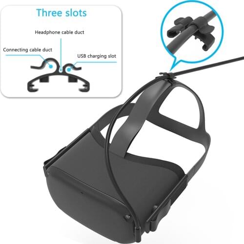 2PCS VR Cable Clamps For Oculus Quest 2 VR Headset Portable Date Cord Buckles Wire Organizer Clip Cable Manager For Quest 1/2