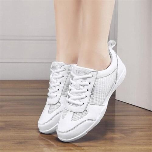 2021 Summer Ladies Dance Sneakers Womens Woven Mesh Comfortable Sports Shoes Casual Female Outdoor White Running Shoes EU34-41