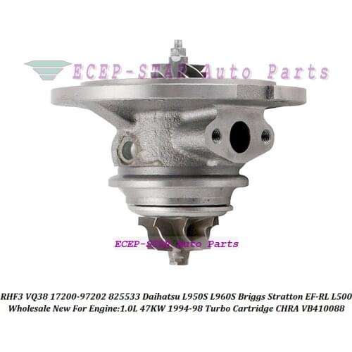 Turbo Cartridge CHRA RHF3 VQ38 17200-97202 825533 VB410088 For Daihatsu L950S L960S Briggs Stratton EF-RL L500 1.0L 47KW 1994-98