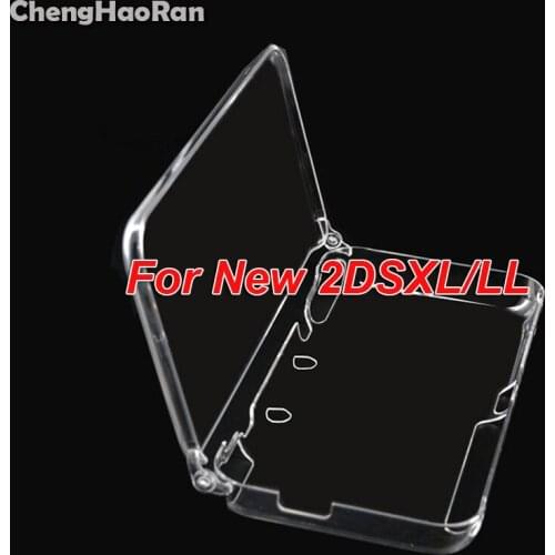 ChengHaoRan Case Cover for Nintendo NEW 2DSXL 2DSLL Hard Transparent Crystal Protective Shell for Nintendo NEW 2DS XL/LL