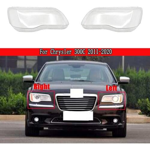 Car Lamp Shell Masks Front Headlight Cover Lens Glass Headlamps Transparent Lampshade For Chrysler 300C 2011-2020 Bright Cover
