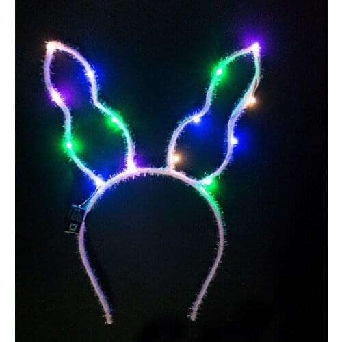 Childrens Gift Glowing Light Horn Headband Party LED Headwear wedding birthday Halloween