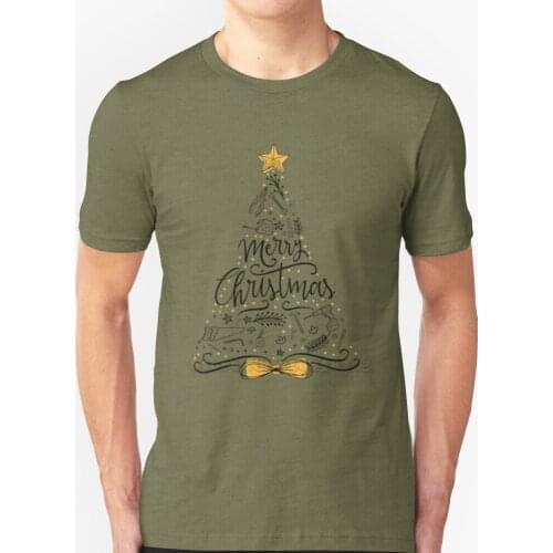 Carpenter Christmas Tree Ornament Funny Tee New Hip Hop T-Shirt 100% Cotton Tshirts T Shirts Men Tee Tops Christmas Perfect