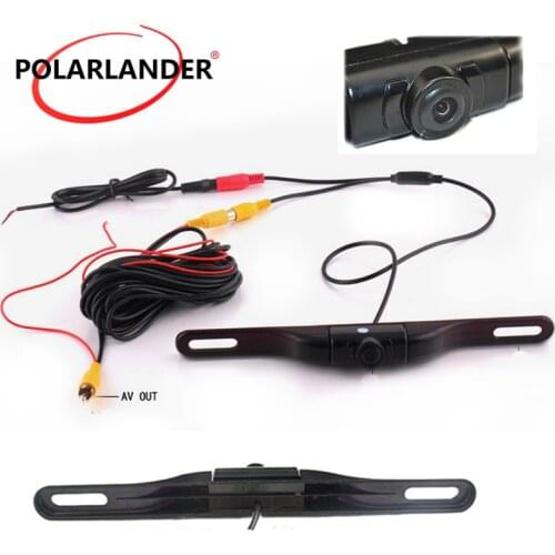Hot sell 170 degree angle car license plate camera with IR led lights car Rear View Camera Night Vision