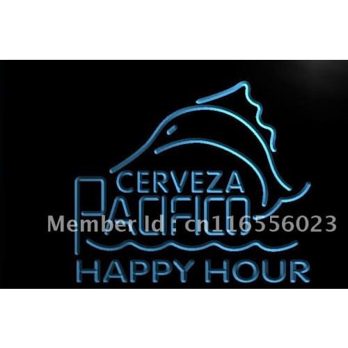 LA635- Cerveza Pacifico Beer Happy Hour Bar Neon Sign home decor crafts