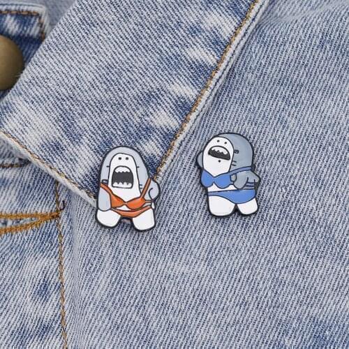 New Fashion Brooch Cartoon Enamel Pins for Women Kids Jackets Lapel Pin Custom Button Badge Jewelry Cartoon Brooches