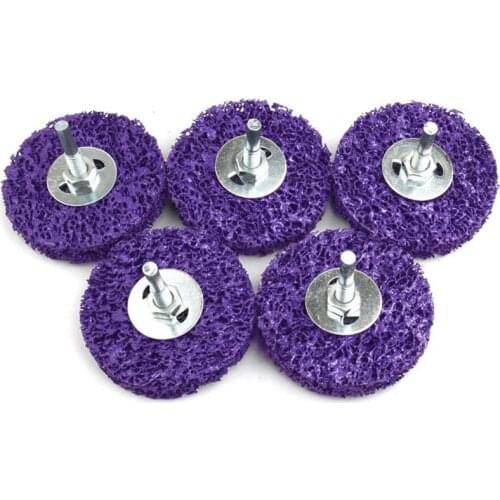 5Pcs Abrasive Wheel Grinder Strip Disc 125 mm Poly Strip Disc Wheel Paint Rust Removal Clean for Angle Grinder Removal
