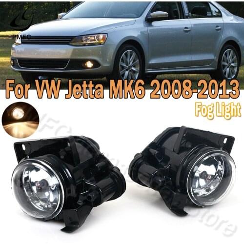 R-AUTO Fog Lights Front Bumper Fog Lamp Left Right Side Halogen For VW Jetta MK6 2008 2009 2010 2011-2013 1JD941699 1JD941700