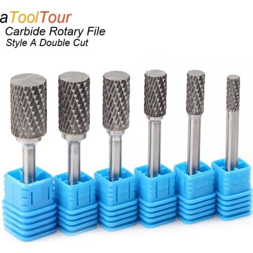 Style A Tungsten Steel Rotary File Carving Grinder Abrasive Tools Carbide Alloy Burr Bits Milling Cutter Drill For Metal 3-16mm