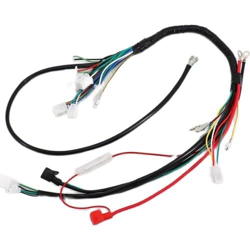 Motorcycle Socket Cord Assy Circuit Cable Complete for 110cc YAMAHA Electric Full Vehicle GO Kart ATV Wiring Harness Line
