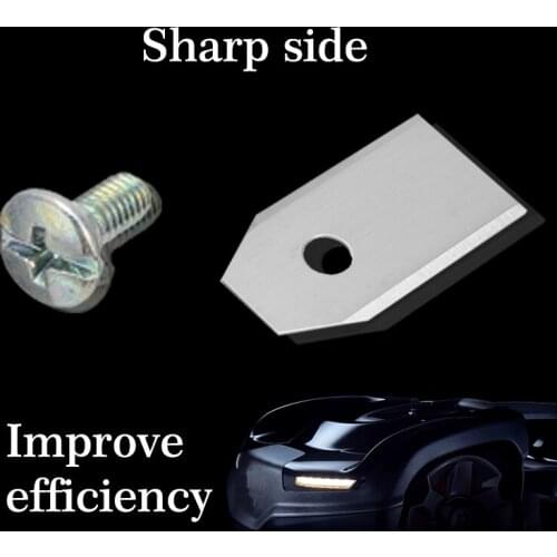 Lawn Mower Replacement Blade Silver / Gold 30 Pcs For Husqvama for WORX LANDROID Titanium Electroplating Stainless Steel 2021