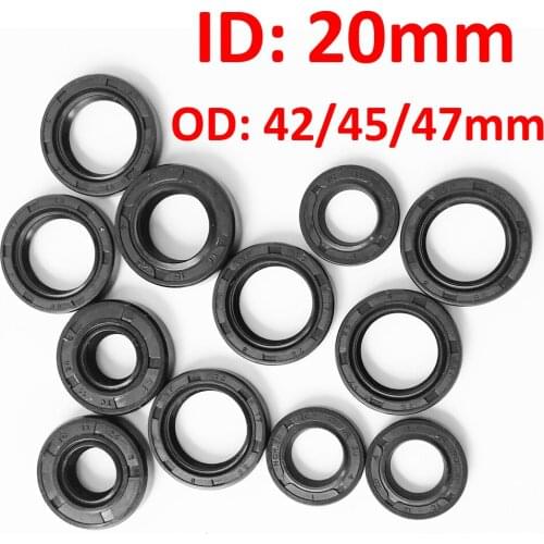 1PC NBR Skeleton Oil Seal TC Nitrile Rubber Ring 20*42*12 20*42*6 20*42*7 20*42*8 20*45*7 20*47*10 20*47*7 20*47*8 MM