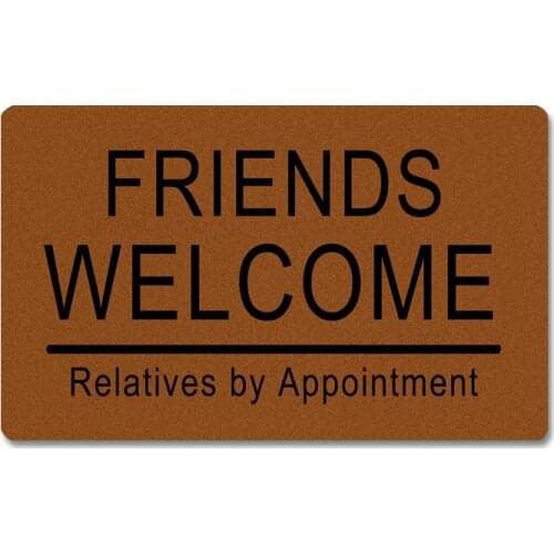 Entrance Floor Mat Funny Doormat Friends Welcome Relatives By Appointment Outdoor Rubber Door Mat Decorative Indoor Outdoor
