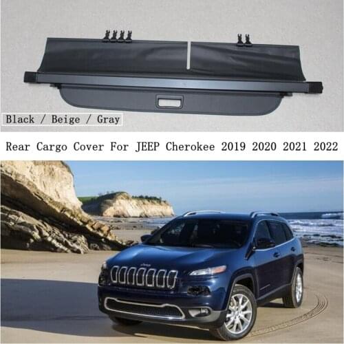 Rear Cargo Cover For JEEP Cherokee 2019 2020 2021 2022 Privacy Trunk Screen Security Shield Shade High Quality Auto Accessories