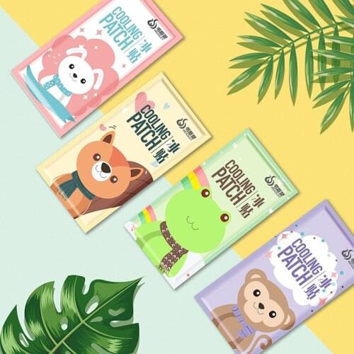 1PCS Childrens Cooling Sticker Summer Ice Paste Heatstroke Relieving Cold Compress Cool Paste Baby Heat Cooling Sheets