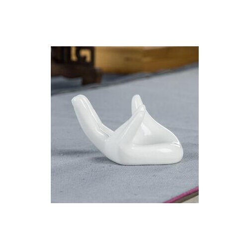 1PC Ocarina White Ceramic Hand Holder Support Stand For 6 Holes 12 Holes Flute